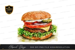 Delicious burger clipart png Product Image 1