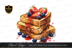 Delicious french toast with berries Product Image 1