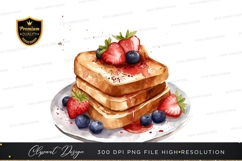 Delicious french toast with berries Product Image 1