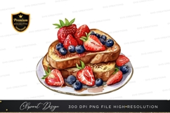 Delicious french toast with berries Product Image 1
