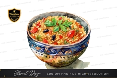 Vibrant rice dish in decorative bowl Product Image 1