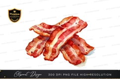 Crispy bacon clipart png Product Image 1