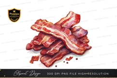 Delicious bacon clipart png Product Image 1