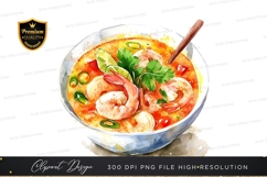 Delicious seafood noodle soup Product Image 1