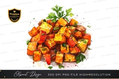 Roasted vegetables clipart png Product Image 1