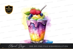 Vibrant fruit smoothie clipart png Product Image 1