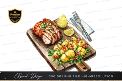 Grilled chicken with lemon potatoes Product Image 1