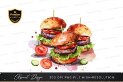 Delicious burgers clipart png Product Image 1