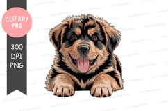 Happy puppy clipart png Product Image 1