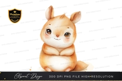 Cute squirrel clipart png Product Image 1
