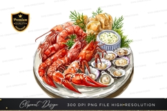 Seafood platter clipart png Product Image 1