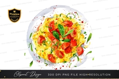 Vibrant pasta dish clipart png Product Image 1