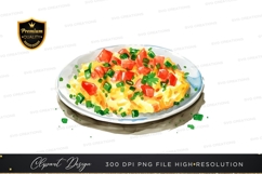 Vibrant pasta dish clipart png Product Image 1