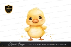 Adorable yellow duckling clipart png Product Image 1