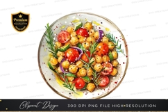 Vibrant chickpea salad clipart png Product Image 1