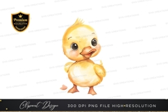 Cute yellow duckling clipart png Product Image 1