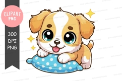 Cute puppy with toy Product Image 1
