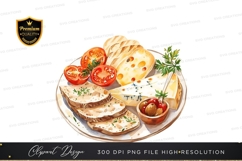 Gourmet cheese and bread platter Product Image 1