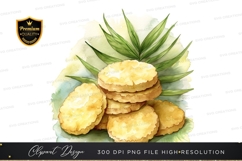 Fresh pineapple clipart png Product Image 1