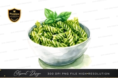 Green pasta with basil leaves Product Image 1