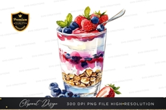 Healthy parfait clipart png Product Image 1