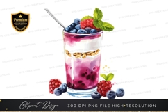 Vibrant berry smoothie clipart png Product Image 1