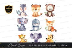 Cute animal clipart png Product Image 1