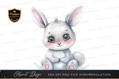 Cute bunny rabbit clipart png Product Image 1