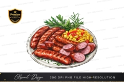 Grilled sausages with corn salad Product Image 1