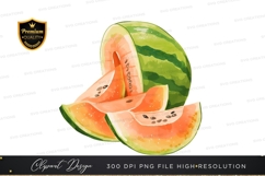 Sliced watermelon clipart png Product Image 1