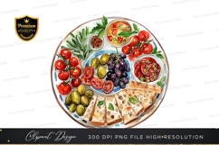 Mediterranean platter clipart png Product Image 1