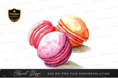 Colorful macarons clipart png Product Image 1