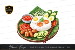 Nasi lemak clipart png Product Image 1