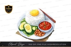 Delicious asian meal clipart png Product Image 1