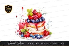 Delicious berry topped cake Product Image 1
