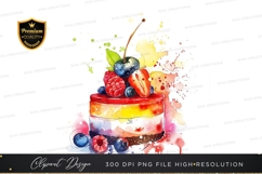Delicious fruit topped cake Product Image 1