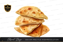 Stack of pita bread clipart png Product Image 1