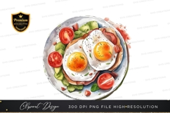 Delicious breakfast sandwich clipart png Product Image 1