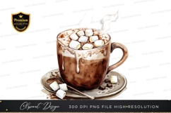 Steaming hot chocolate with marshmallows Product Image 1