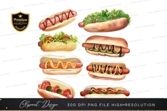 Delicious hot dogs clipart png Product Image 1