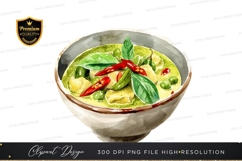 Green curry clipart png Product Image 1