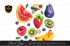 Assorted fruits clipart png Product Image 1