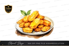 Crispy fried potatoes clipart png Product Image 1