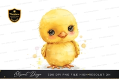 Adorable yellow chick clipart png Product Image 1