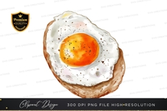 Fried egg clipart png Product Image 1