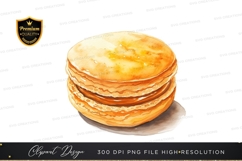 Delicious crepe stack clipart png Product Image 1