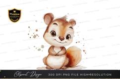 Cute chipmunk clipart png Product Image 1