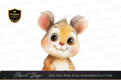 Happy little mouse clipart png Product Image 1