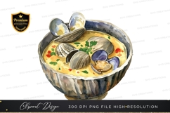 Seafood soup clipart png Product Image 1