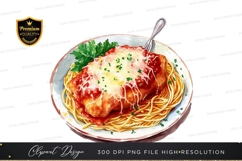 Delicious chicken parmesan with spaghetti Product Image 1
